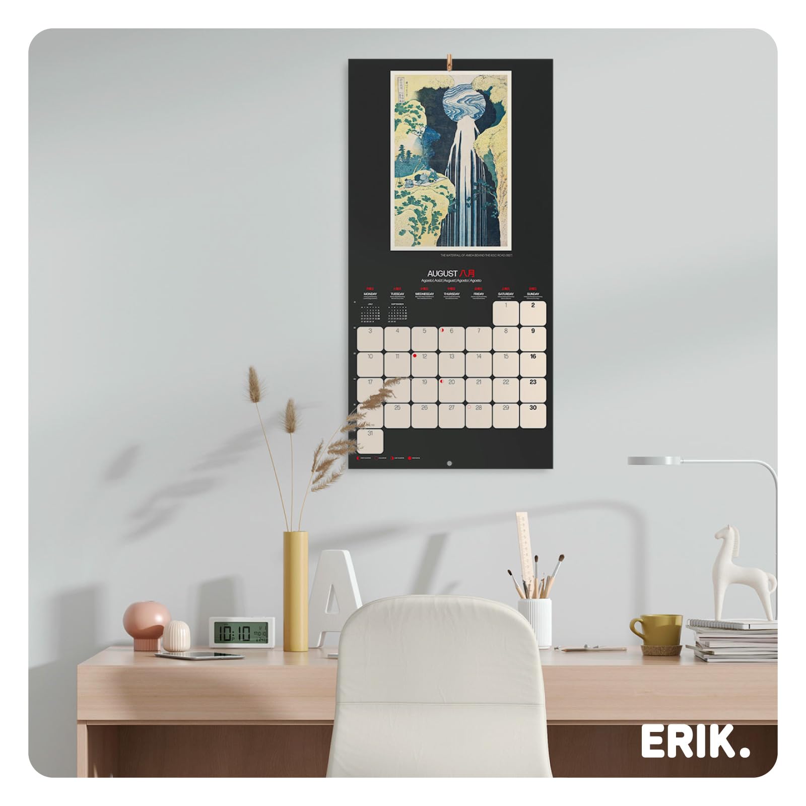 Grupo Erik Wall Calendar 2026 - Hokusai Calendar 2026 | Square 30